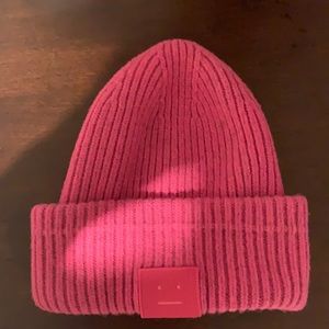 Pink Acne Studio Beanie (Teens)